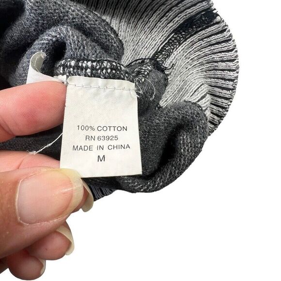 BKE Mens 1/4 Zip Sweater Size Medium Gray Athletic Fit Mock Neck Ribbed Cuff - Picture 5 of 10